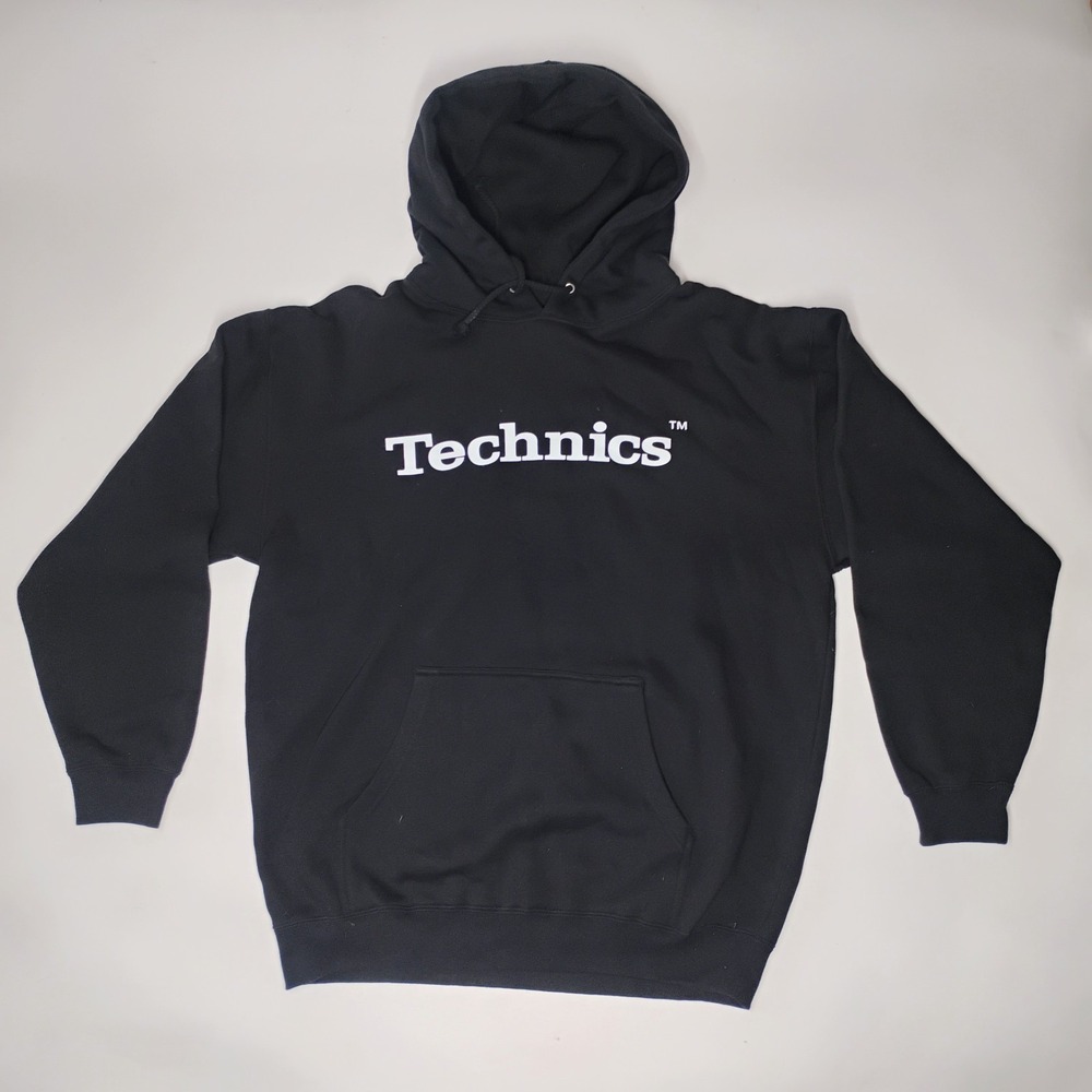 Technics Black Hoodie Size M SL-1200 Official Genuine Vintage 1990's Original DJ